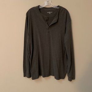 MENS CROFT & BARROW LONG SLEEVE TEE SIZE XL  #425